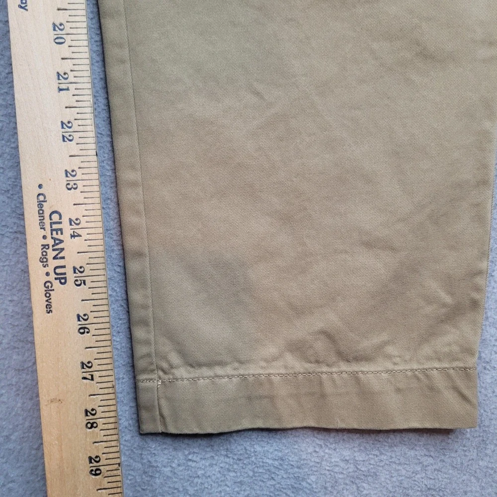 J. Crew Oarsman Broken In Straight Pants Mens 34x30 Khaki Tan Chino Cotton